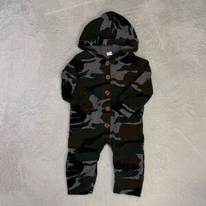 (2 for $10) Camouflage Baby Hooded sleeper